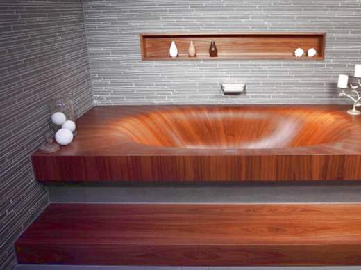 деревянная ванна